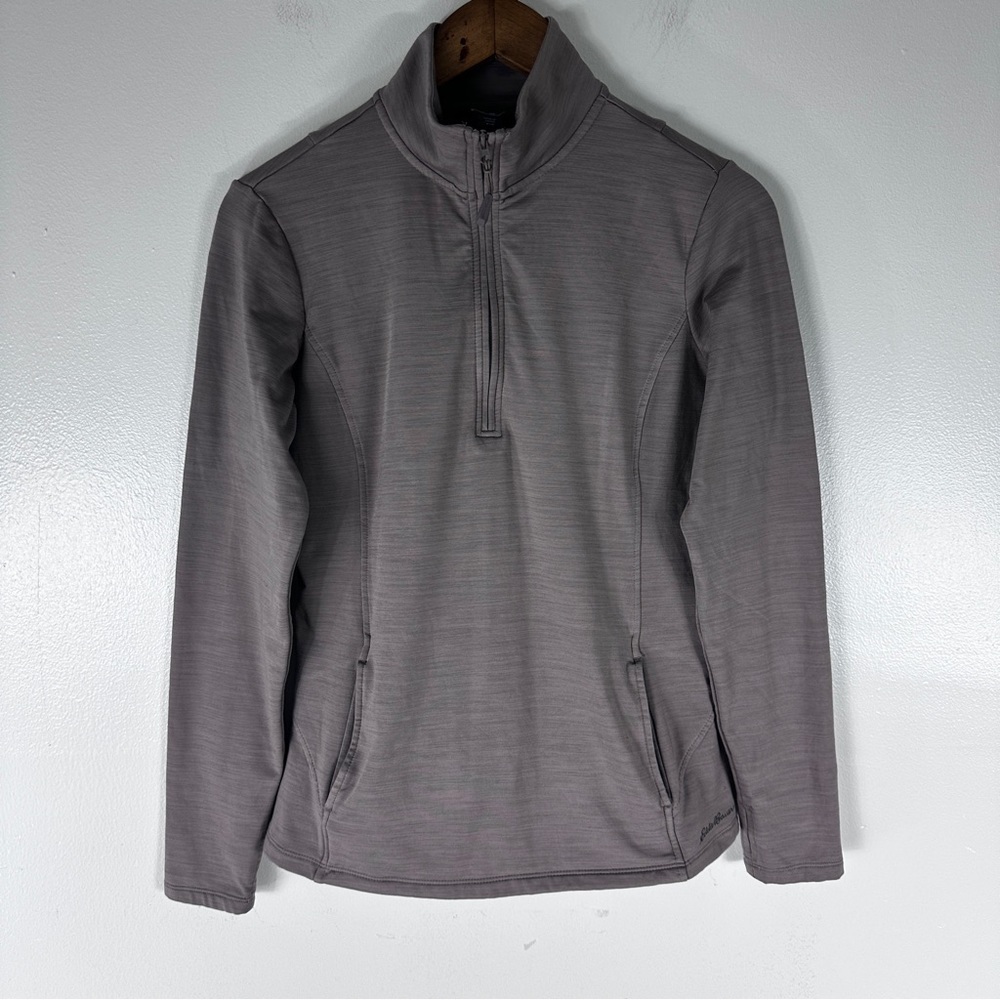 Eddie Bauer Women’s 1/4 Zip Pullover Taupe Medium